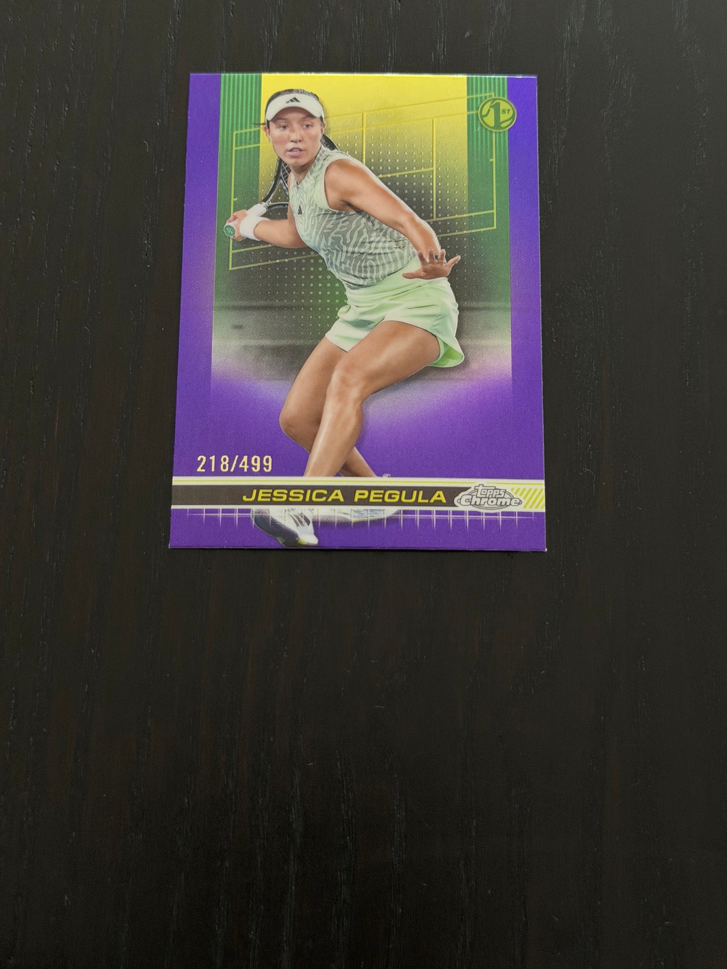 2024 Topps Chrome Tennis Purple Refractor 218/499 Jessica Pegula