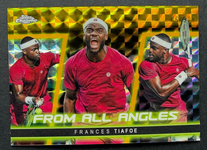 2025 Topps Chrome Gold Geometric From All Angles Frances Tiafoe 05/50