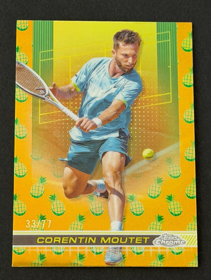 2024 Topps Chrome Tennis Pineapple Refractor 33/77 Corentin Moutet