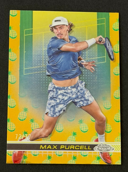 2024 Topps Chrome Tennis Pineapple Refractor 72/77 Max Purcell