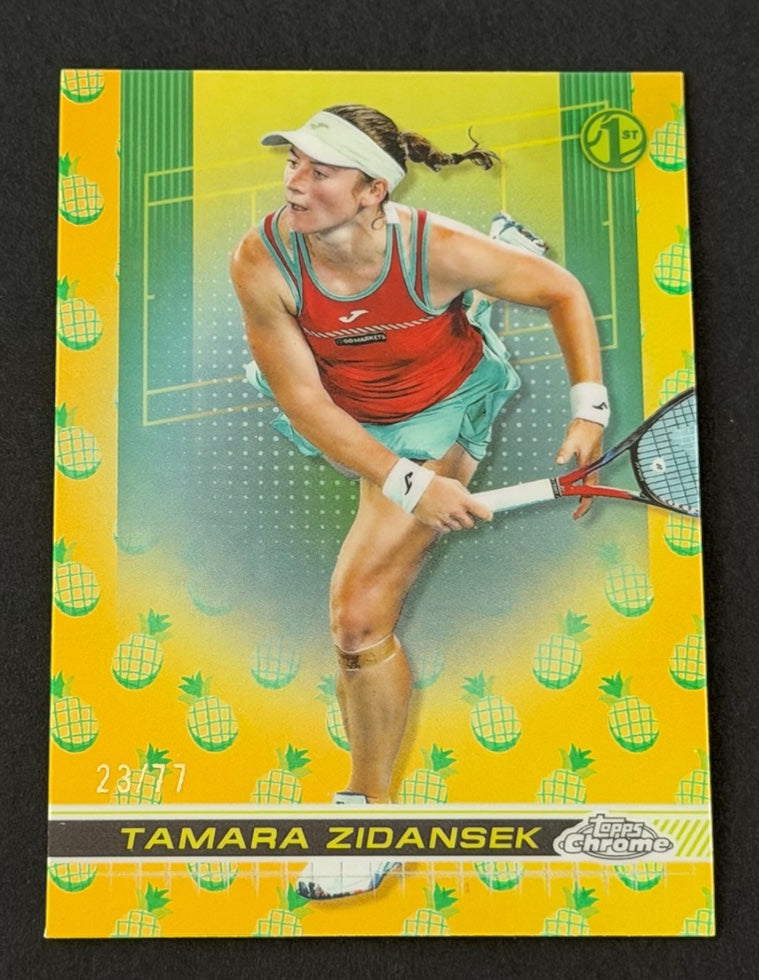 2024 Topps Chrome Tennis Pineapple Refractor 23/77 Tamara Zidansek