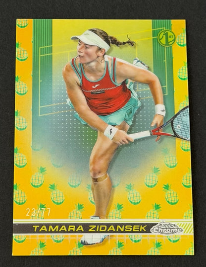 2024 Topps Chrome Tennis Pineapple Refractor 23/77 Tamara Zidansek