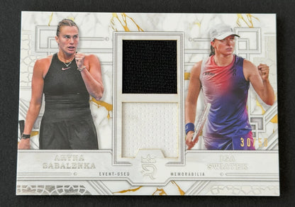 2024 Topps Royalty Prodigious Pairings 30/50 Aryna Sabalenka & Iga Swiatek