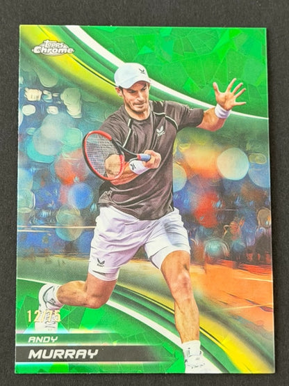 2025 Topps Chrome Sapphire Tennis Green 12/75 Andy Murray