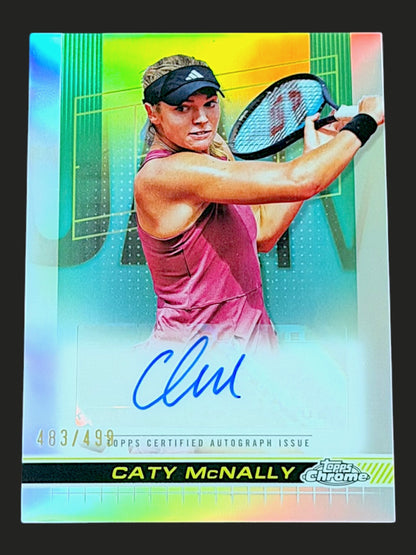 2024 Topps Chrome Refractor Autograph 483/499 Caty McNally