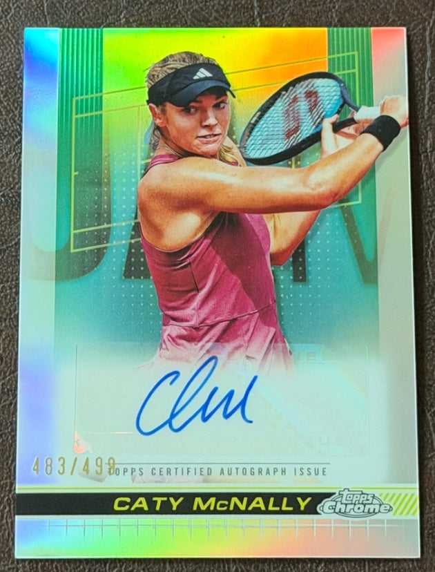 2024 Topps Chrome Refractor Autograph 483/499 Caty McNally