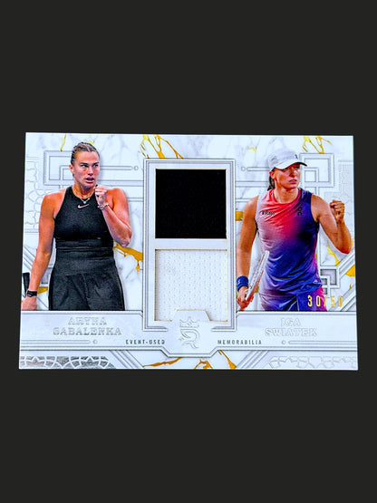 2024 Topps Royalty Prodigious Pairings 30/50 Aryna Sabalenka & Iga Swiatek