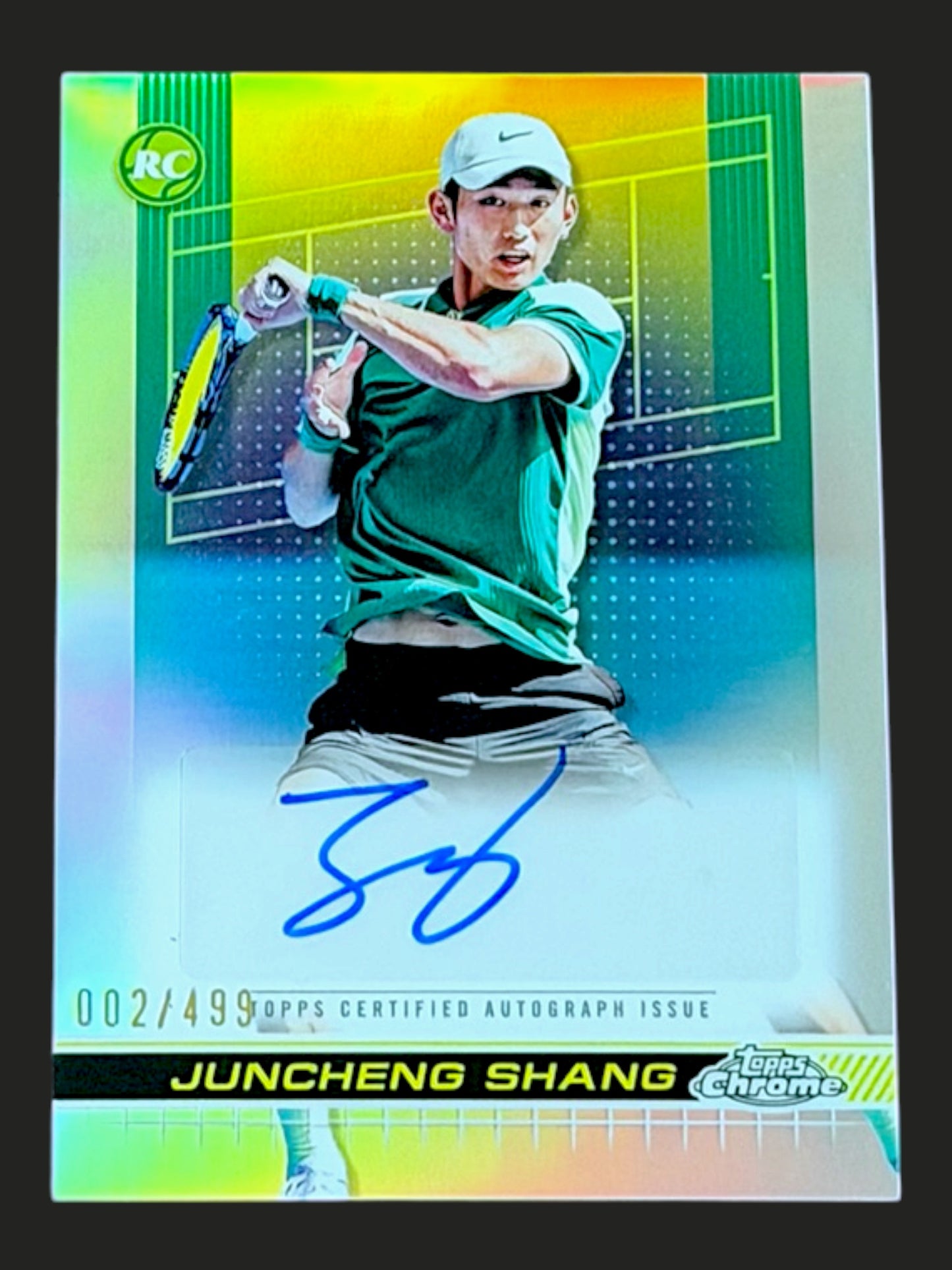2024 Topps Chrome Refractor Autograph 02/499 Juncheng Shang