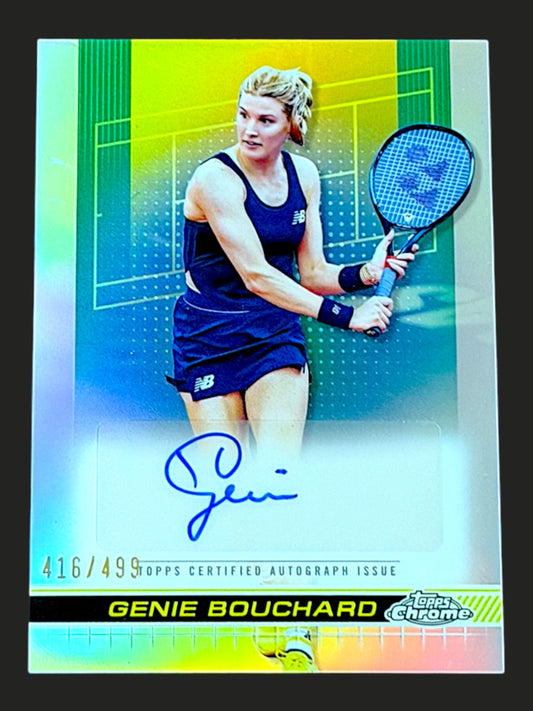 2024 Topps Chrome Refractor Autograph 416/499 Genie Bouchard