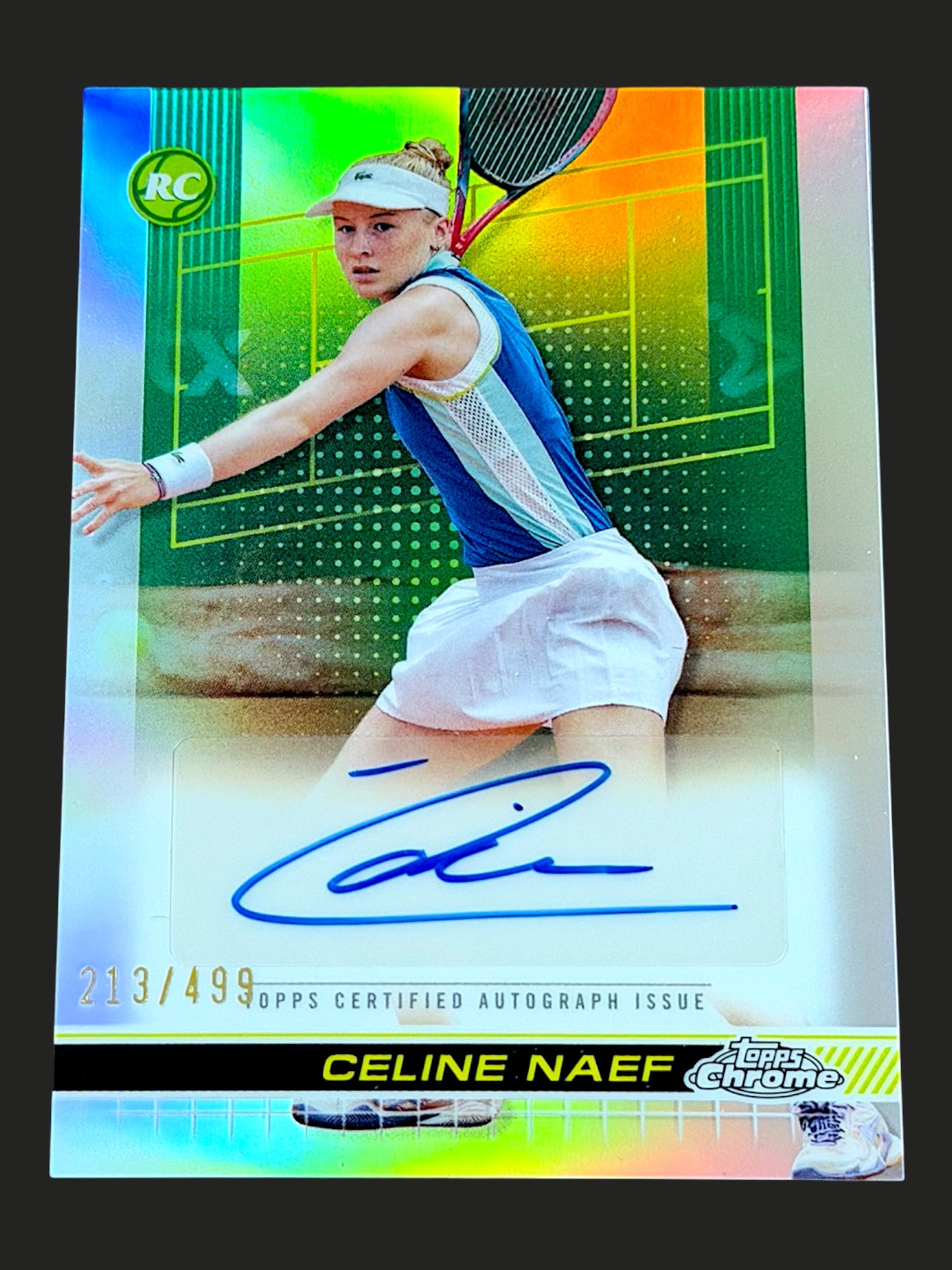 2024 Topps Chrome Refractor Autograph 213/499 Celine Naef