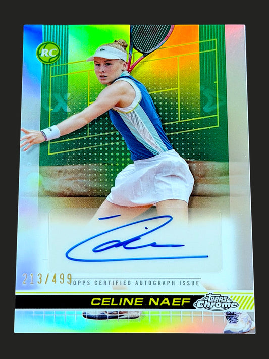 2024 Topps Chrome Refractor Autograph 213/499 Celine Naef
