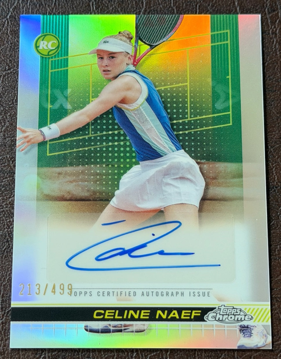 2024 Topps Chrome Refractor Autograph 213/499 Celine Naef