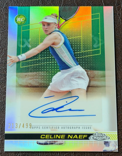 2024 Topps Chrome Refractor Autograph 213/499 Celine Naef