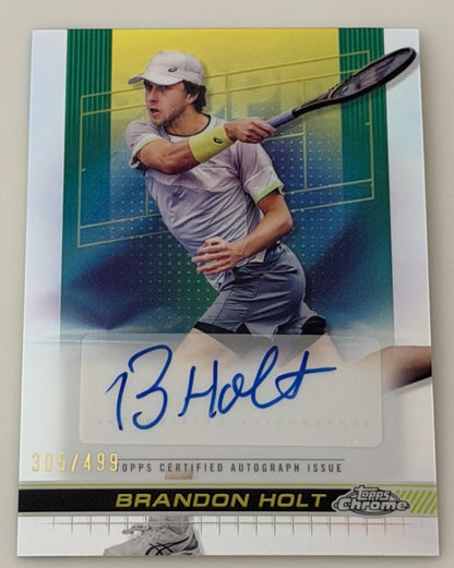 2024 Topps Chrome Refractor Autograph 305/499 Brandon Holt