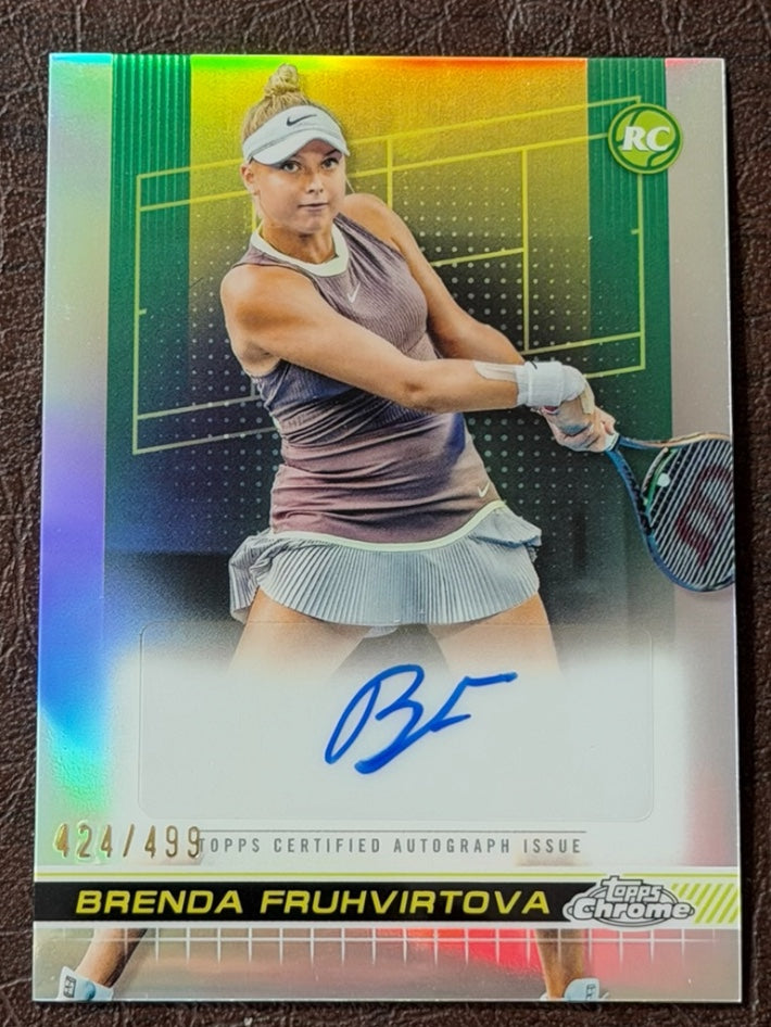 2024 Topps Chrome Refractor Autograph 424/499 Brenda Fruhvirtova