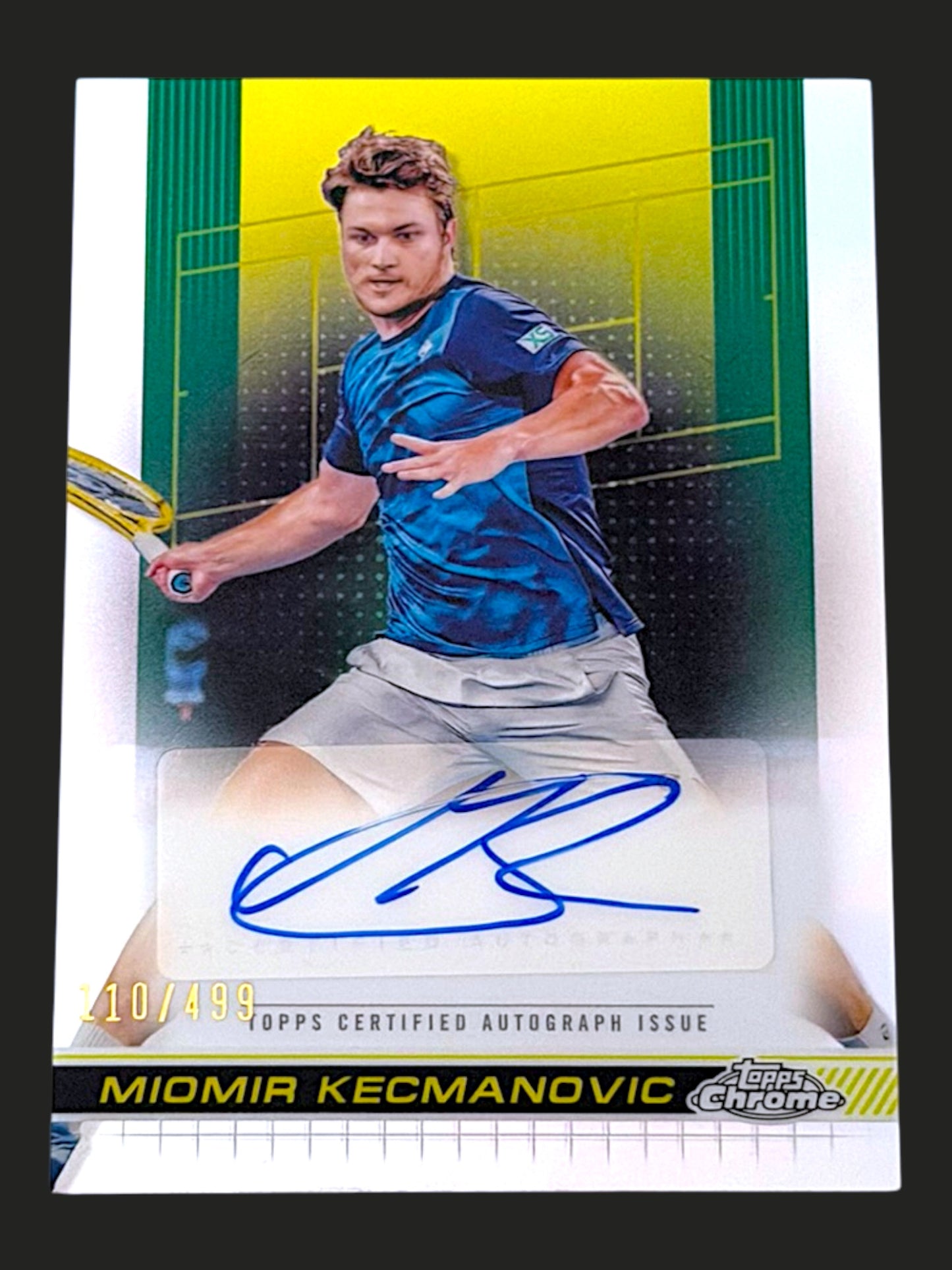 2024 Topps Chrome Refractor Autograph 110/499 Miomir Kecmanovic