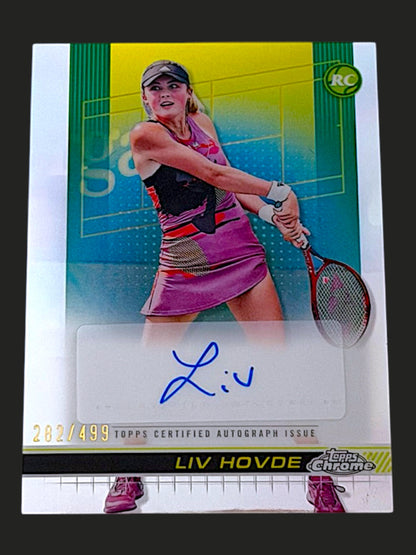 2024 Topps Chrome Refractor Autograph 282/499 Liv Hovde