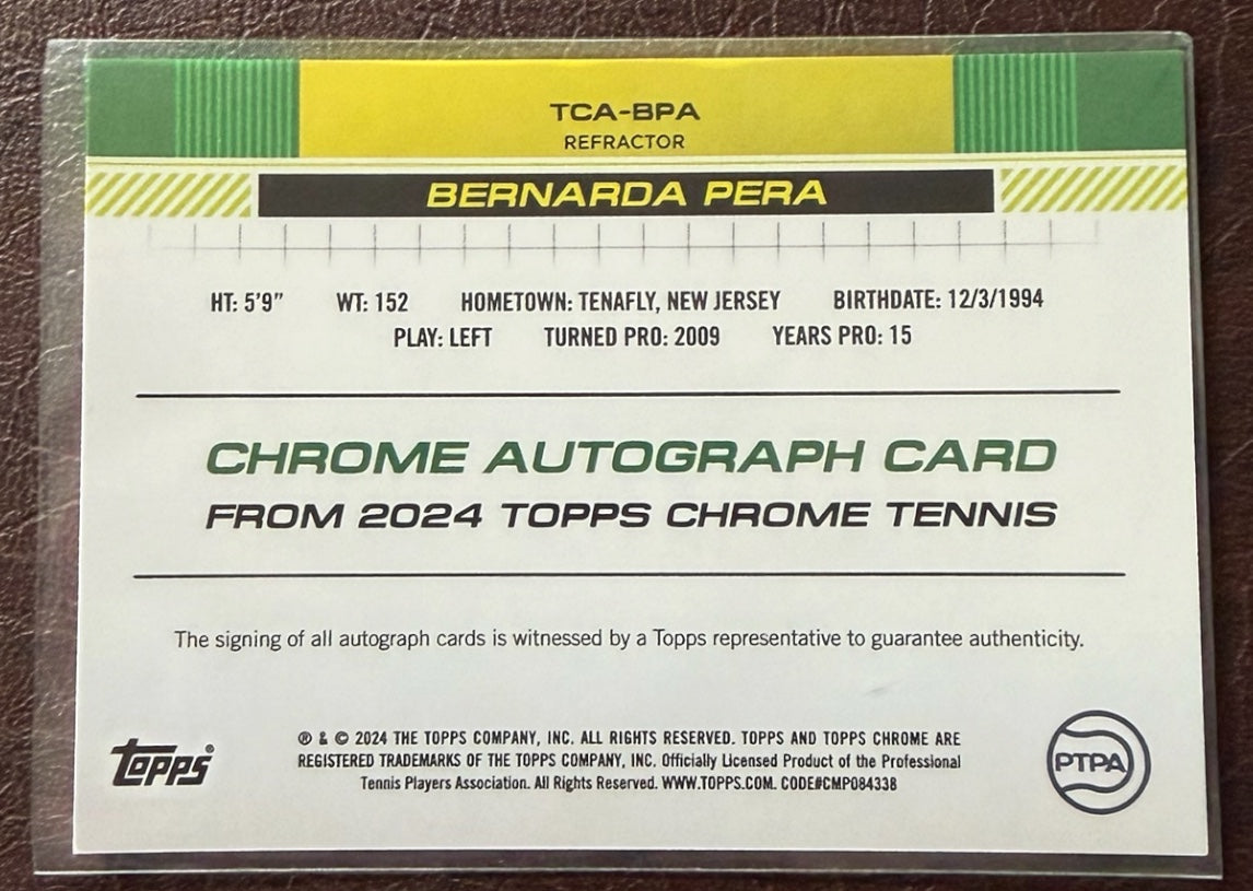 2024 Topps Chrome Refractor Autograph 012/499 Bernarda Para