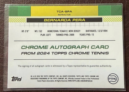 2024 Topps Chrome Refractor Autograph 012/499 Bernarda Para