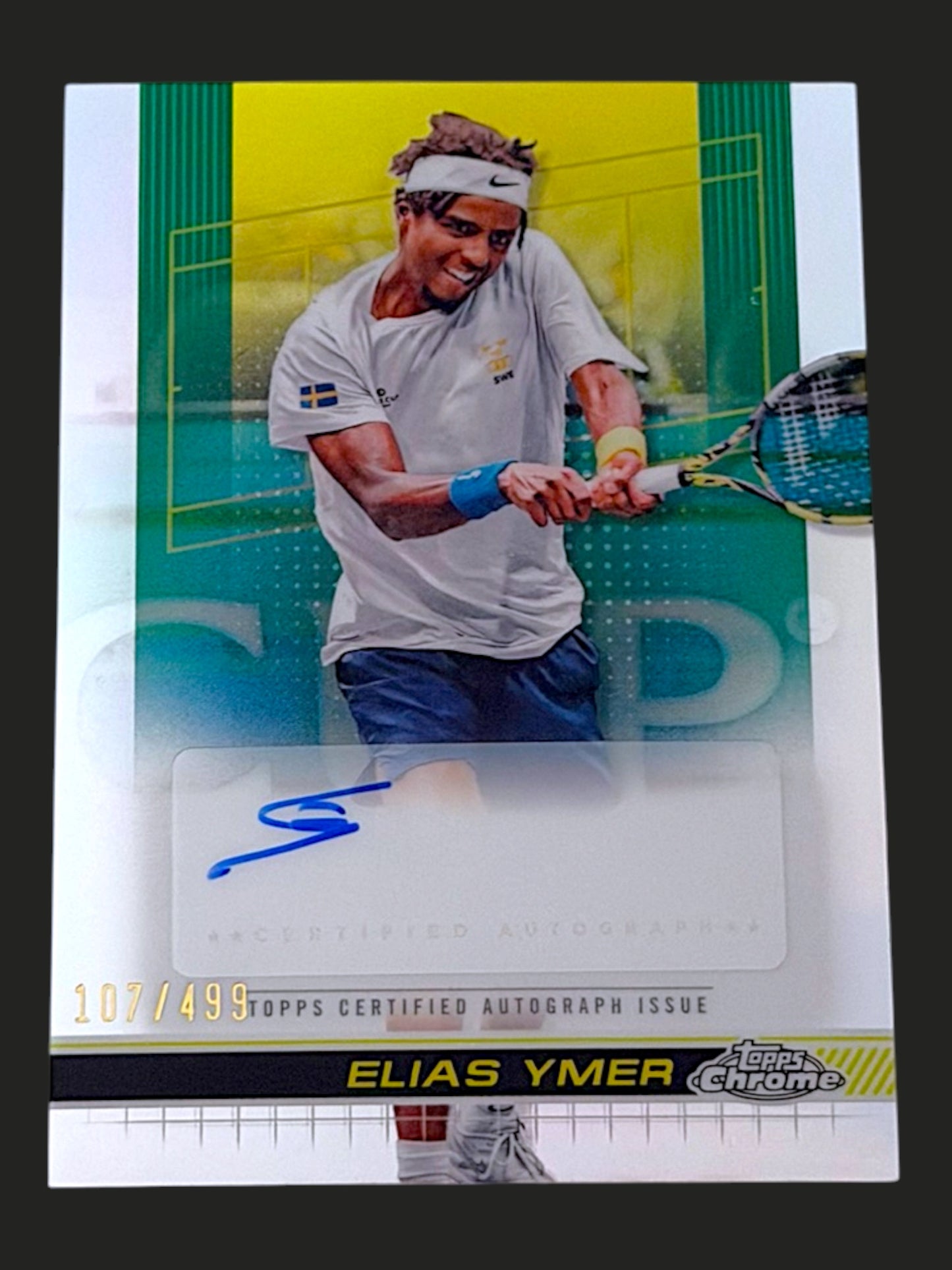 2024 Topps Chrome Refractor Autograph 107/499 Elias Ymer