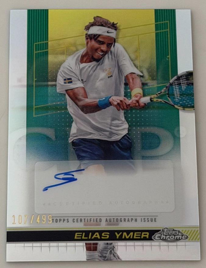 2024 Topps Chrome Refractor Autograph 107/499 Elias Ymer
