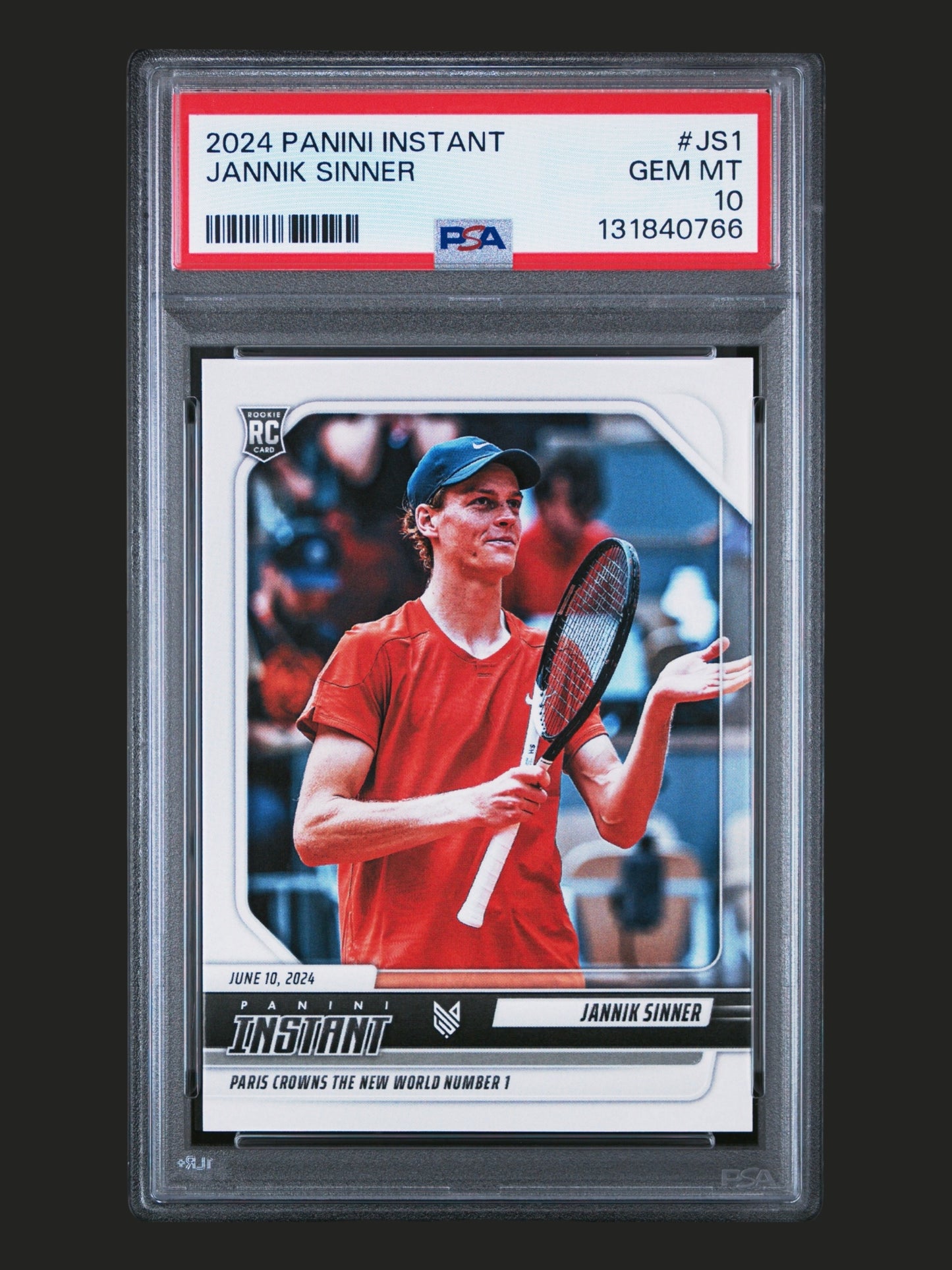 2024 Panini Instant Jannik Sinner PSA 10