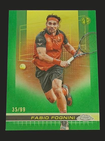 2024 Topps Chrome Tennis Green 35/99 Fabio Fognini