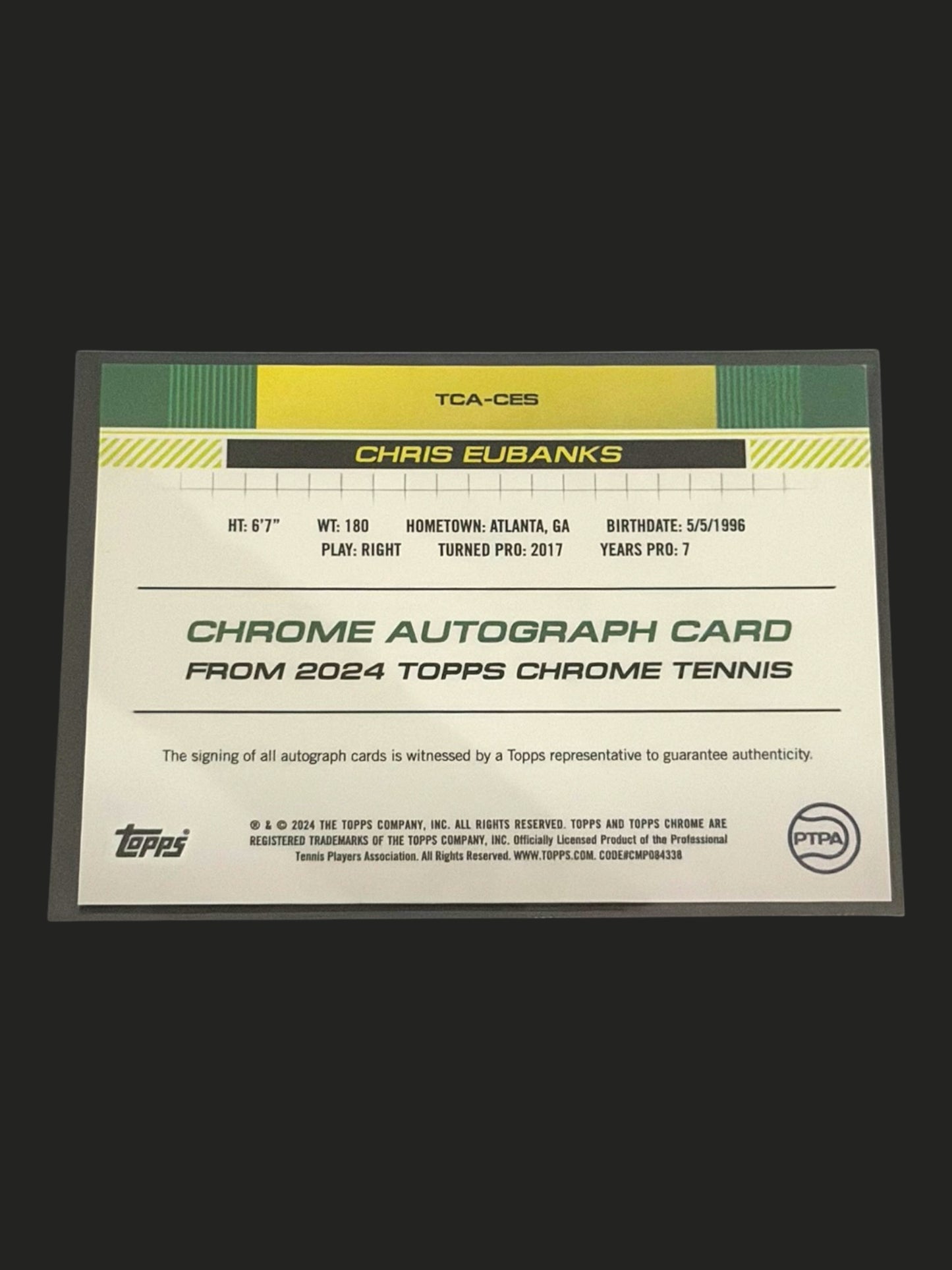 2024 Topps Chrome Autograph Chris Eubanks