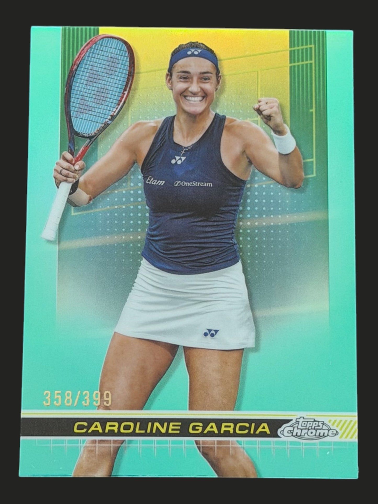 2024 Topps Chrome Tennis Aqua Refractor /399 Caroline Garcia