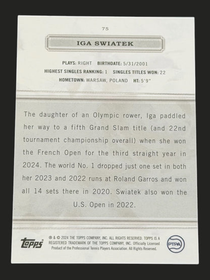 2024 Topps Royalty Iga Swiatek /99 tennis card