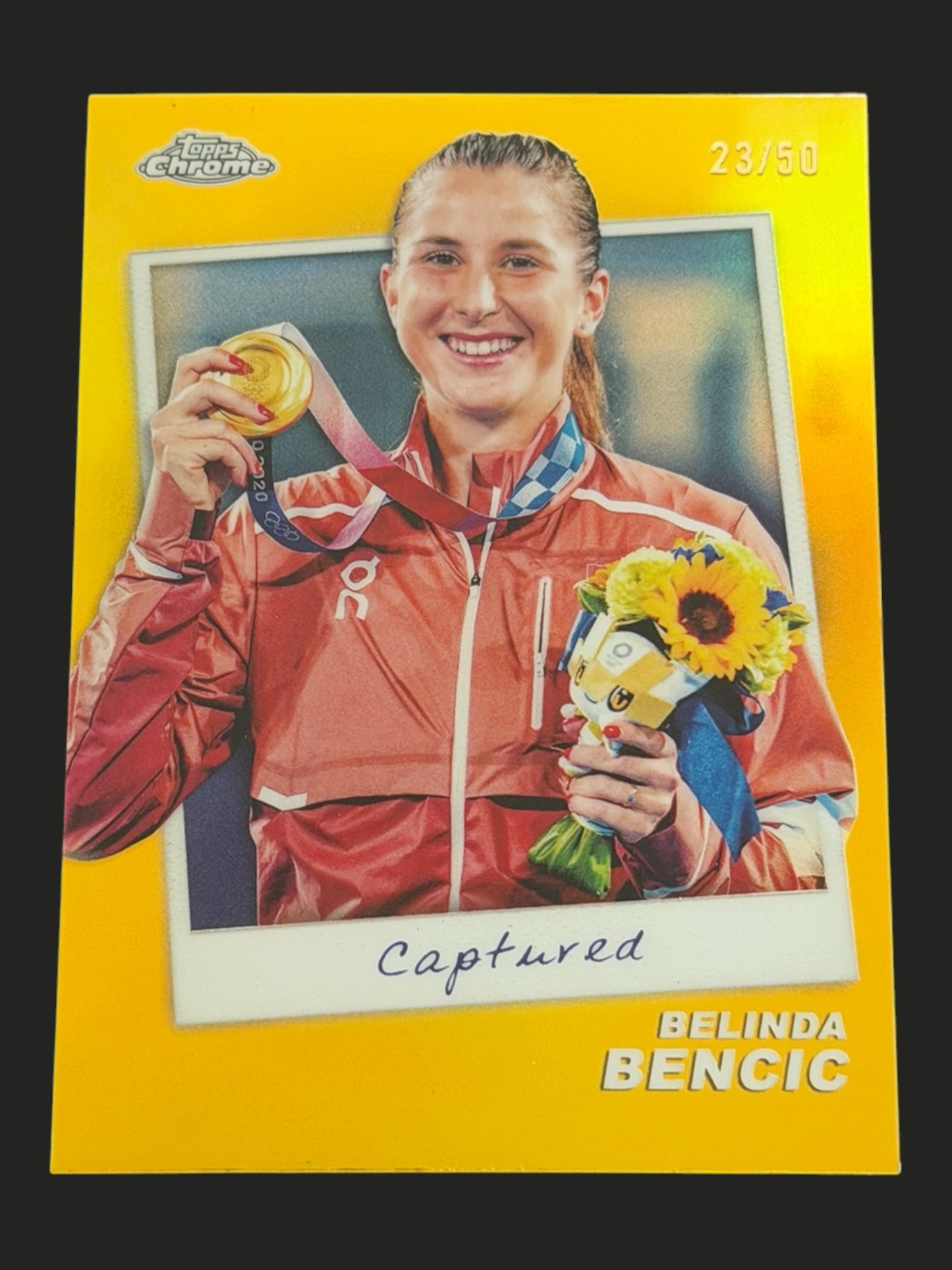 2024 Topps Chrome Tennis Gold Captured 23/50 Belinda Bencic
