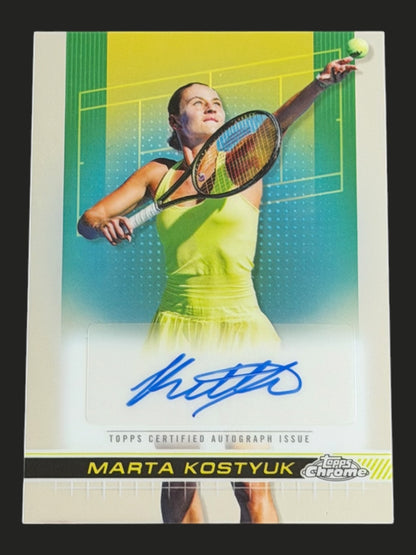 2024 Topps Chrome Autograph Marta Kostyuk