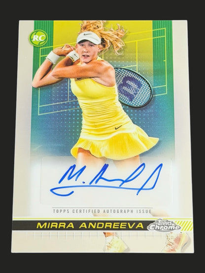 2024 Topps Chrome Autograph Mirra Andreeva