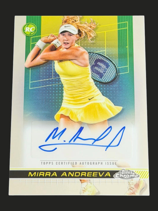 2024 Topps Chrome Autograph Mirra Andreeva