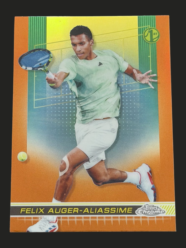 2024 Topps Chrome Tennis Clay Court Refractor Felix Auger-Aliassime