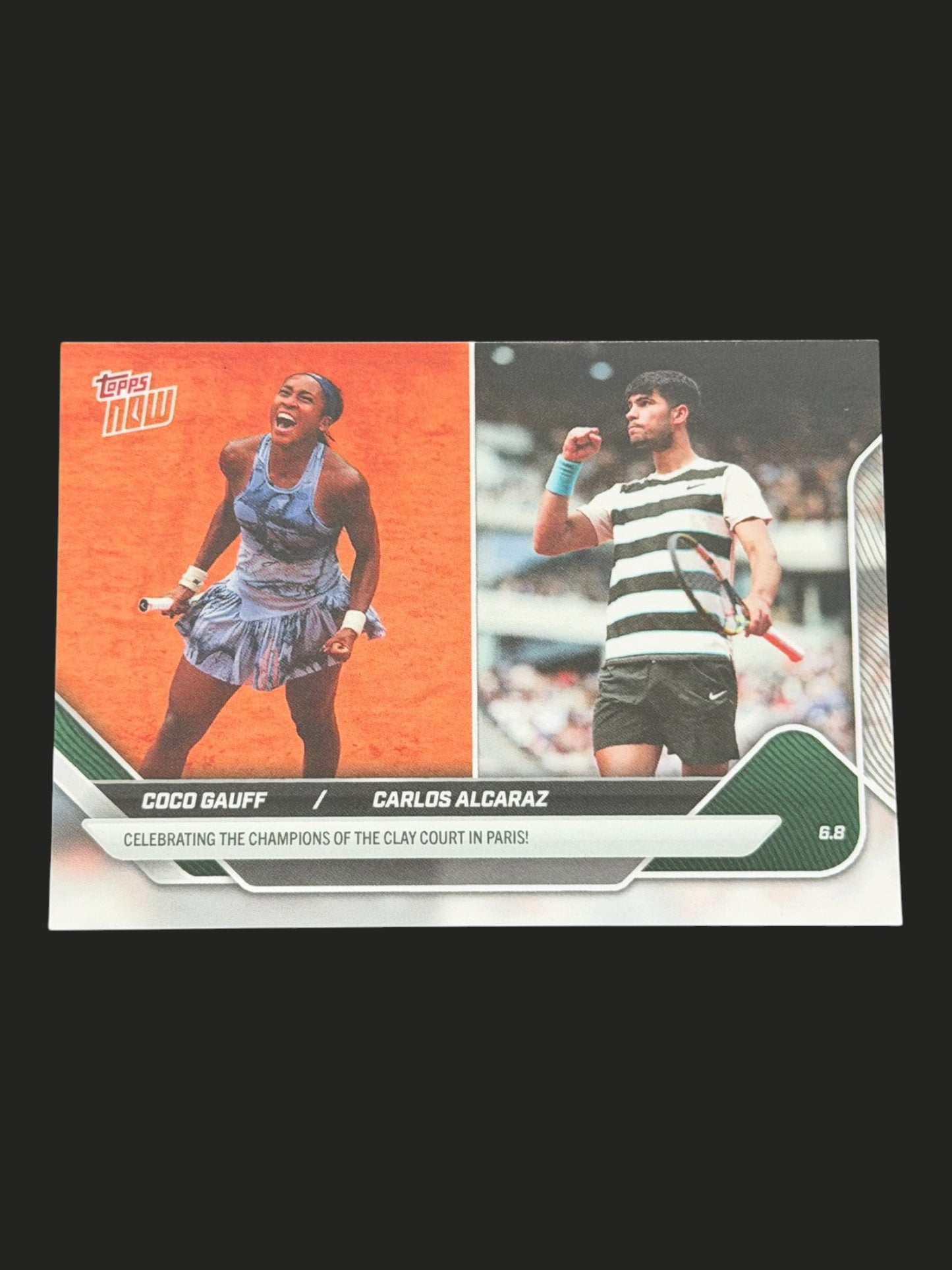 2025 Topps Now French Open Coco Gauff & Carlos Alcaraz