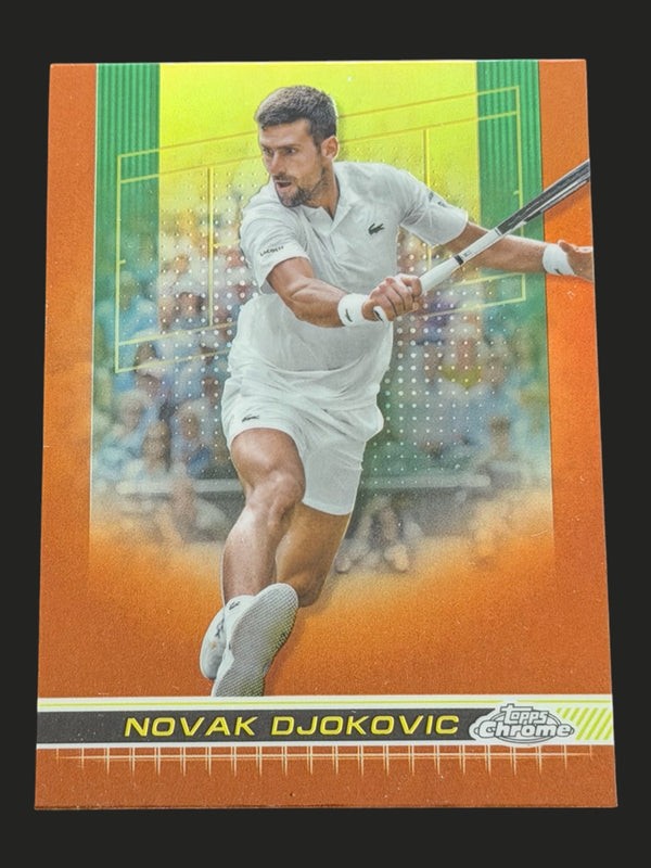 2024 Topps Chrome Tennis Clay Court Refractor Novak Djokovic