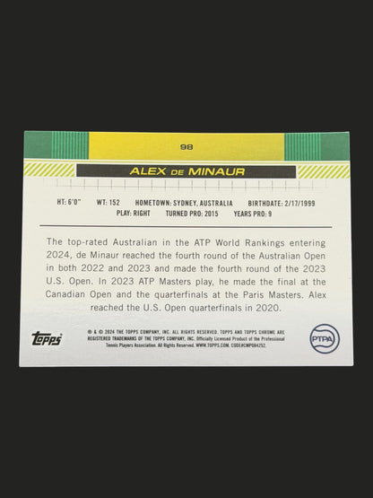 2024 Topps Chrome Alex de Minaur