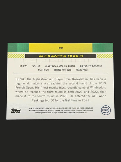 2024 Topps Chrome Alexander Bublik