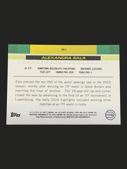 2024 Topps Chrome Alexandra Eala