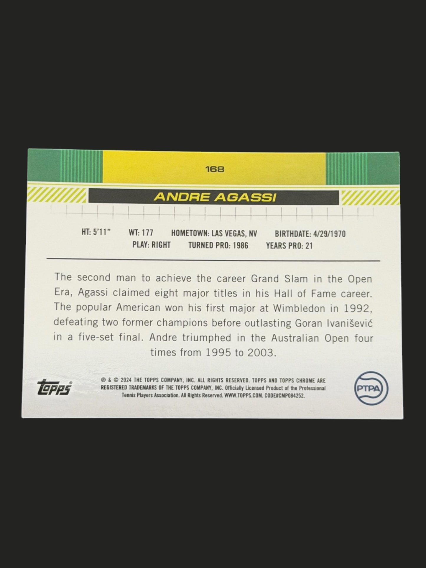 2024 Topps Chrome Andre Agassi