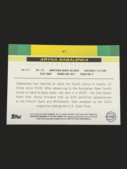 2024 Topps Chrome Aryna Sabalenka