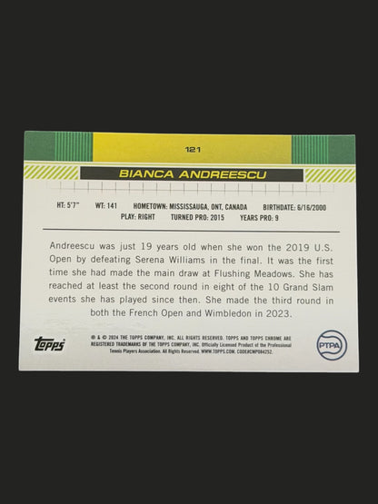 2024 Topps Chrome Bianca Andreescu