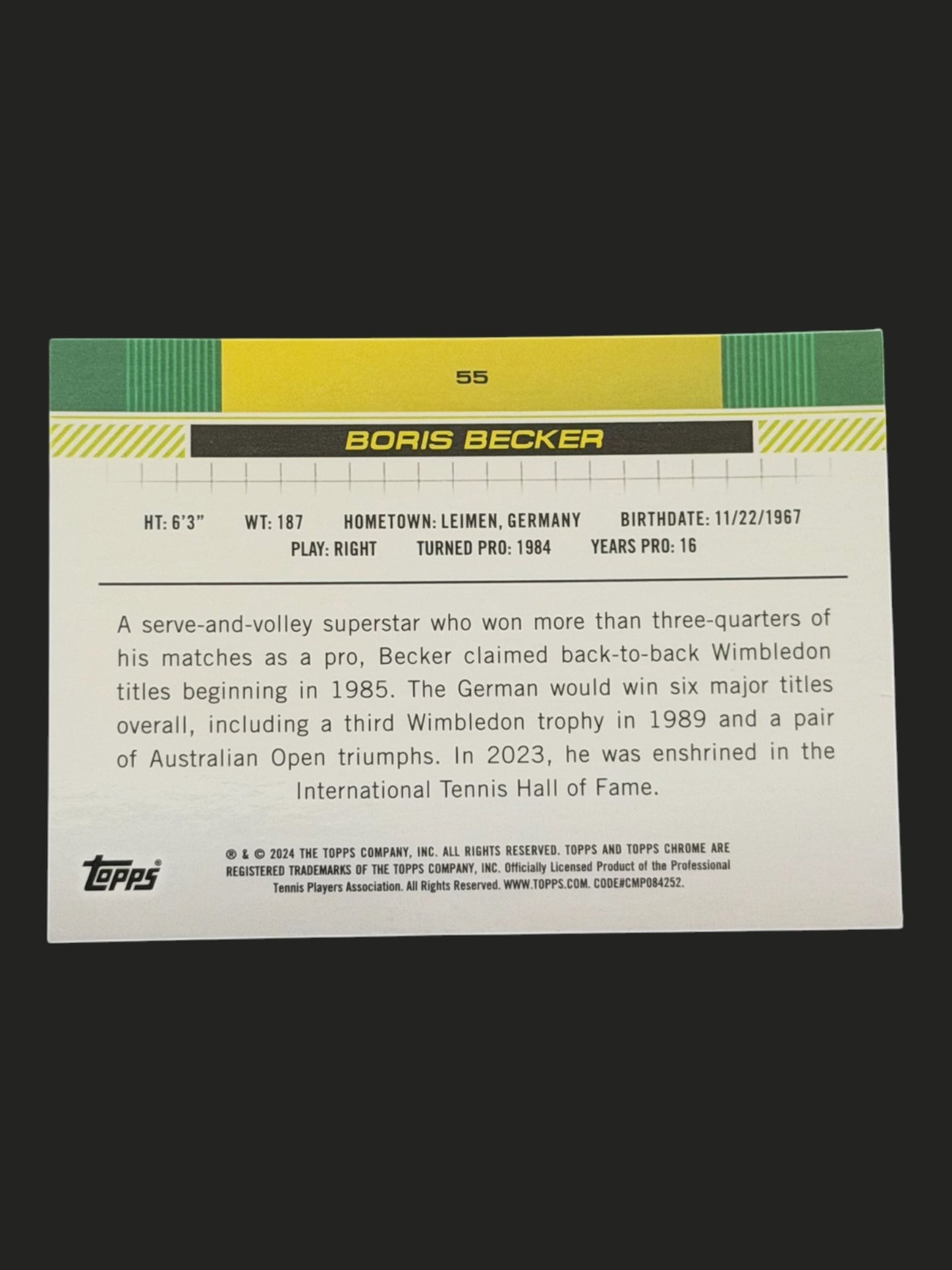 2024 Topps Chrome Boris Becker
