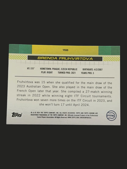 2024 Topps Chrome Brenda Fruhvirtova
