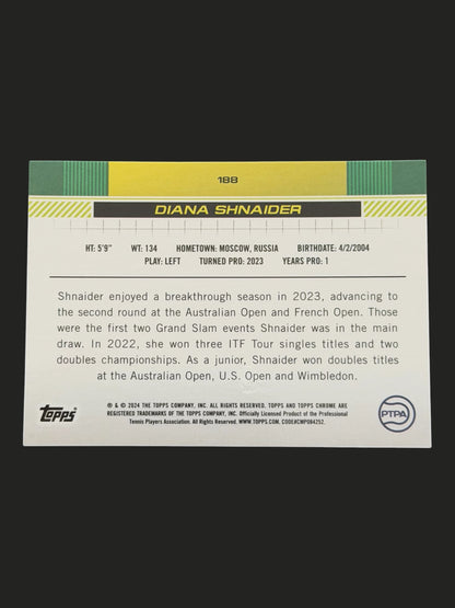 2024 Topps Chrome Diana Shnaider