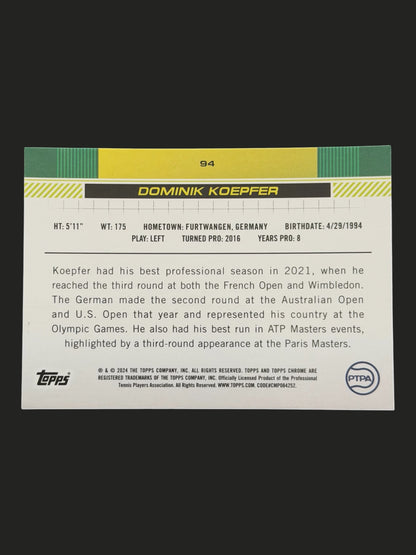 2024 Topps Chrome Dominik Koepfer