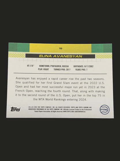 2024 Topps Chrome Elina Avanesyan