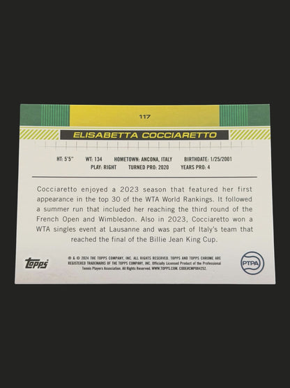2024 Topps Chrome Elisabetta Cocciaretto