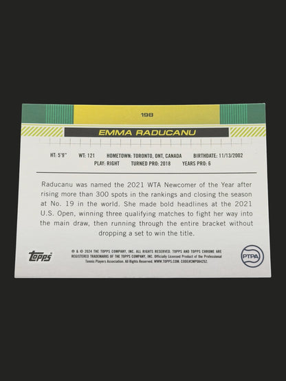 2024 Topps Chrome Emma Raducanu